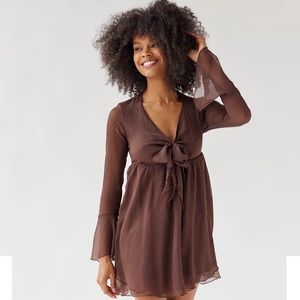 Brown Mini Dress Urban Outfitters